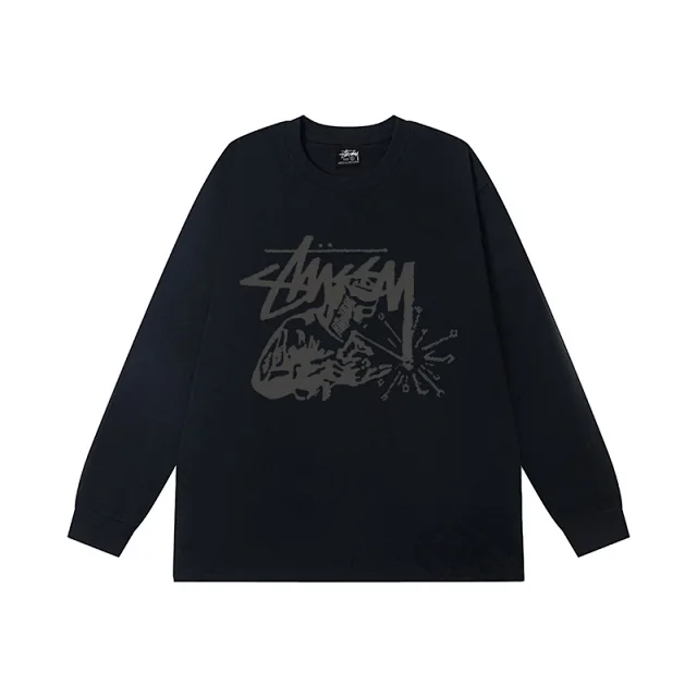 Stüssy T-Shirts Long-Sleeve Crewneck Graphic T-Shirt product detail image 10