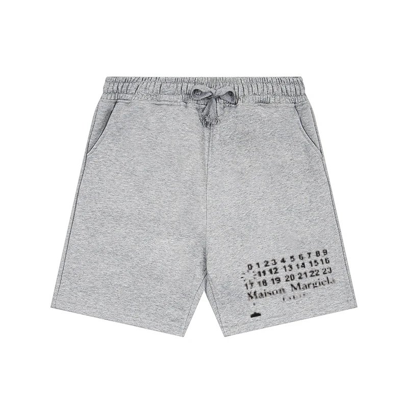 Maison Margiela Shorts Drawstring with numeric graphic print — 13