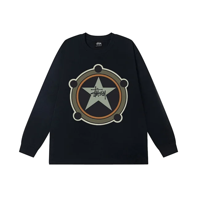 Stüssy T-Shirts Long-Sleeve Crewneck Graphic T-Shirt product detail image 6