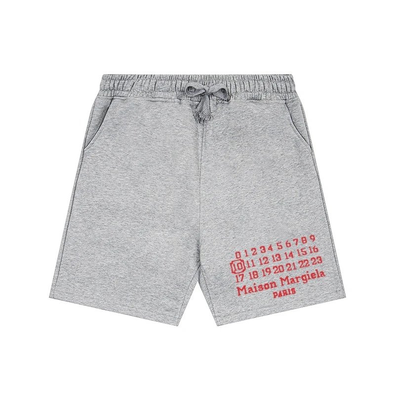 Maison Margiela Shorts Drawstring with numeric graphic print — 17
