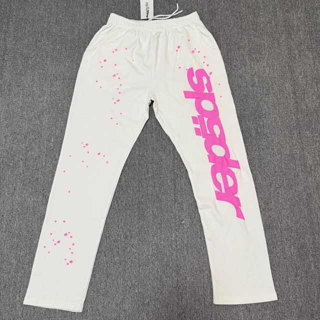 Sp5der Trousers Graphic straight-leg sweatpants product detail image 5