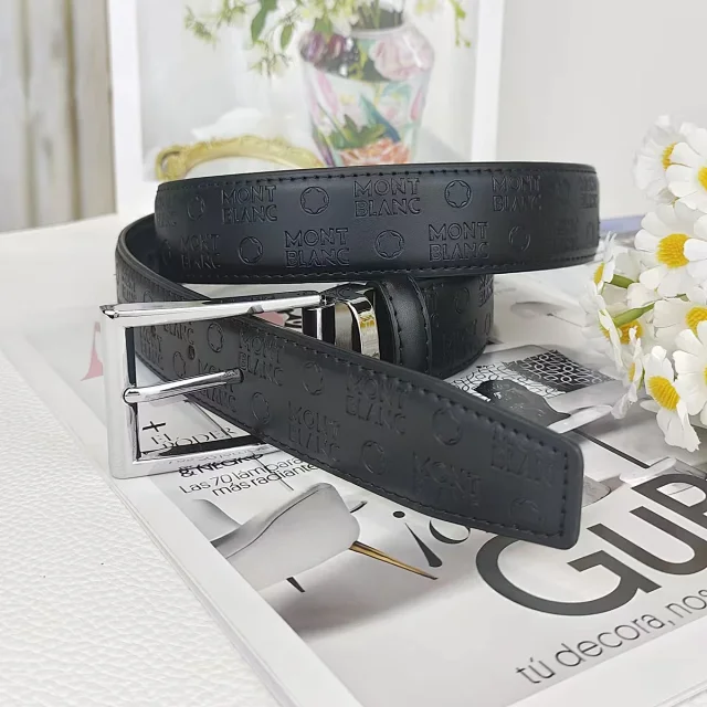Montblanc Belts DX134-1 Embossed Logo Buckle Belt product detail image 18