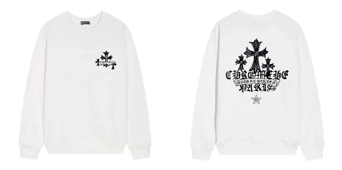 Design Cross Motif Splatter Print Black Hoodie - 7