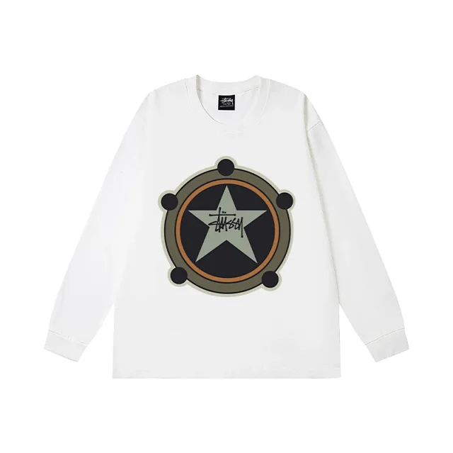 Stüssy T-Shirts Long-Sleeve Crewneck Graphic T-Shirt product detail image 8