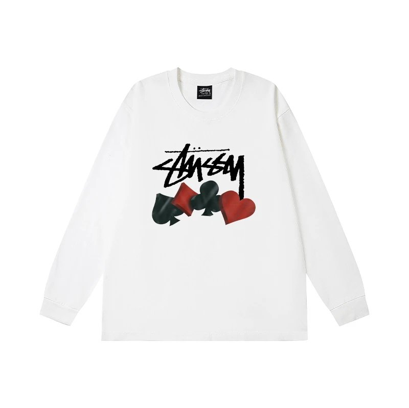Stüssy T-Shirts Long-Sleeve Crewneck Graphic T-Shirt — 10