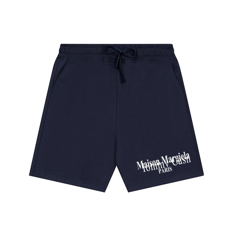 Maison Margiela Shorts Drawstring with numeric graphic print — 9