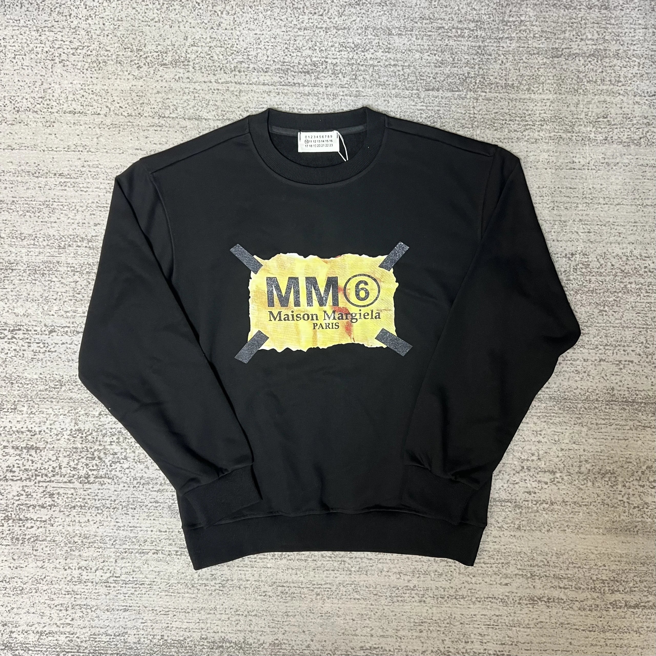 Maison Margiela Black Crewneck Sweatshirt
