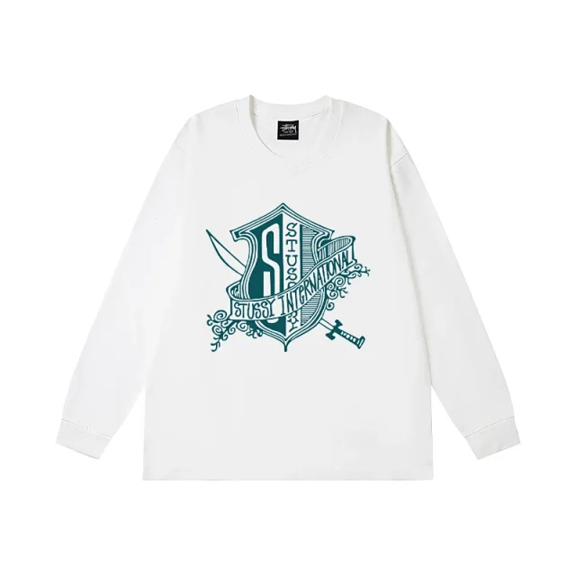 Stüssy T-Shirts Long-Sleeve Crewneck Graphic T-Shirt product detail image 4