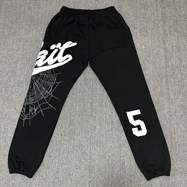 Sp5der Trousers Graphic straight-leg sweatpants product detail image 8