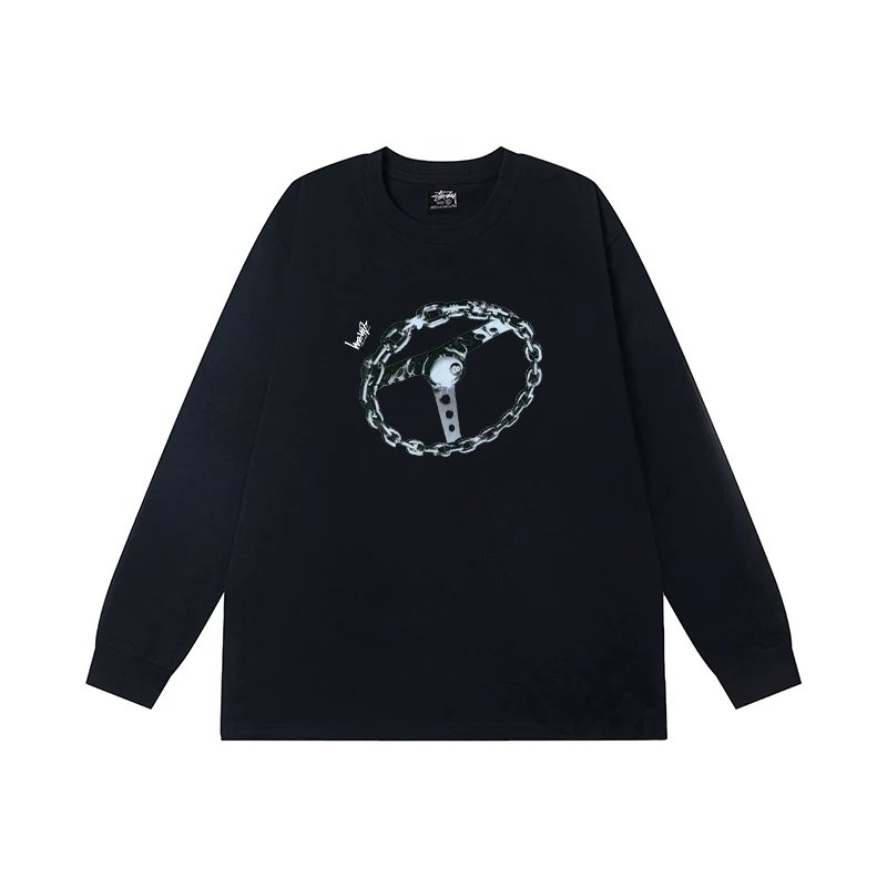 Stüssy T-Shirts Long-Sleeve Crewneck Graphic T-Shirt — 21