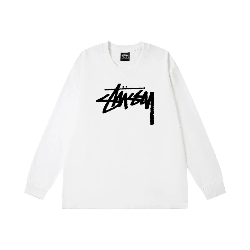 Stüssy T-Shirts Long-Sleeve Crewneck Graphic T-Shirt — 24