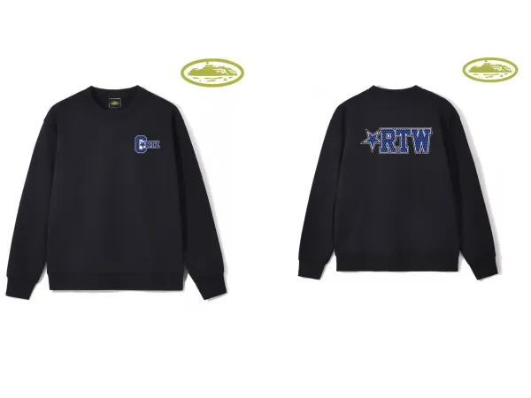 Design C Star Logo White Crewneck Sweatshirt Hoodie - 8