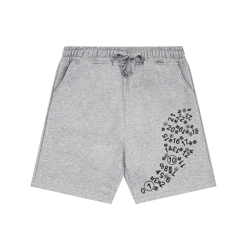 Maison Margiela Shorts Drawstring with numeric graphic print — 7