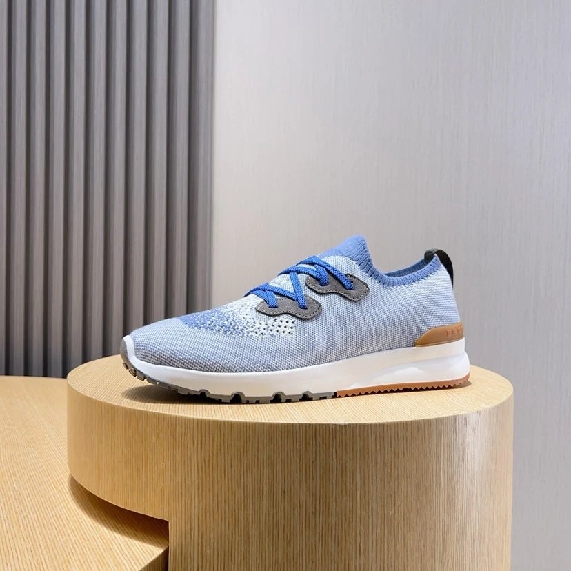 Brunello Cucinelli Knitted Lace Up Sneakers 9+ colorways [Premium Quality] foto 6