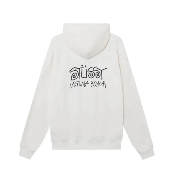 Stussy Laguna Beach Hoodie White - 1