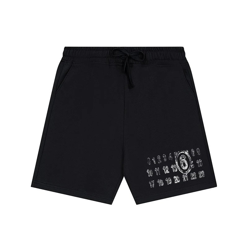 [DX39] MM6 Digital Print Pure Cotton High Quality Unisex Shorts