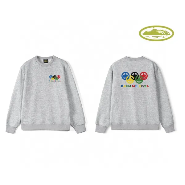 Design C Star Logo White Crewneck Sweatshirt Hoodie - 5
