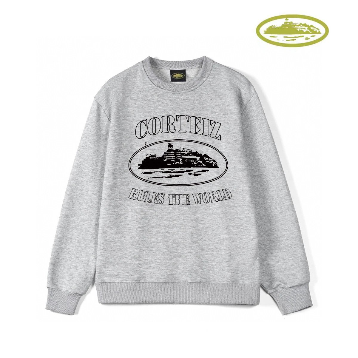 Design Autentic Oval Logo Heather Gray Hoodie - 7