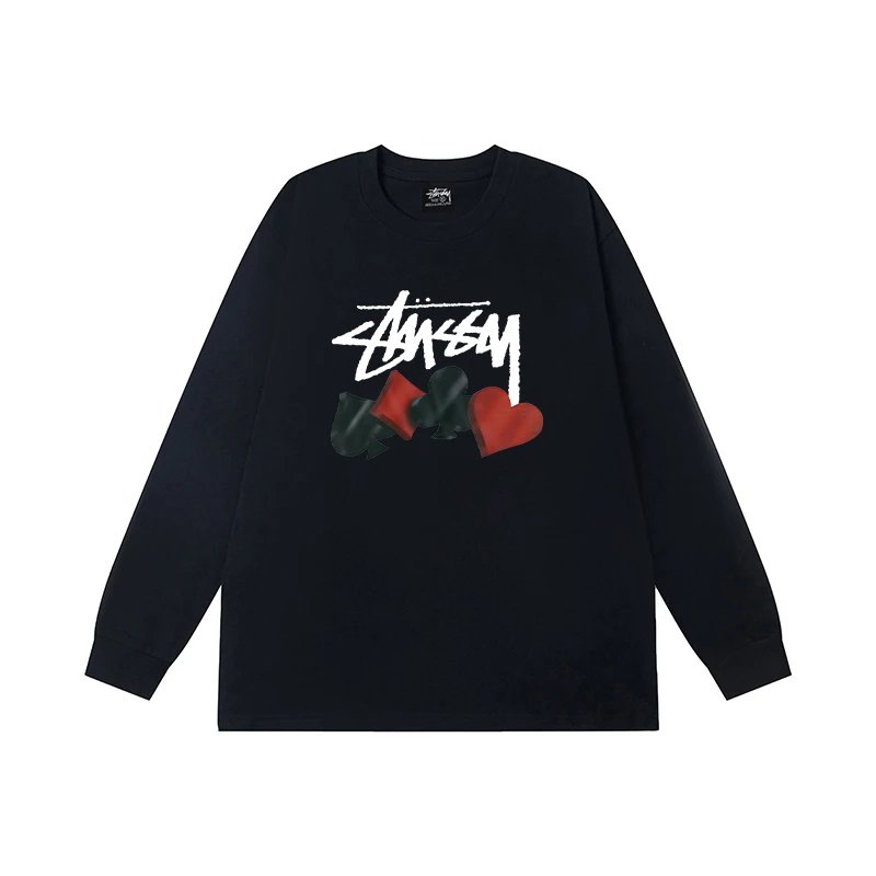 Stüssy T-Shirts Long-Sleeve Crewneck Graphic T-Shirt — 9