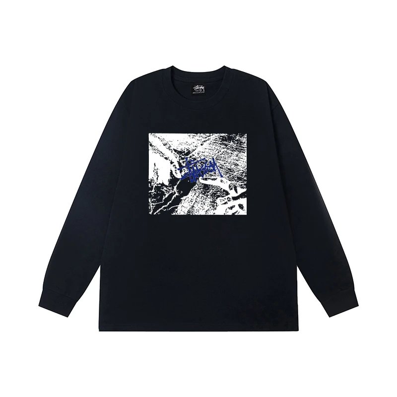 Stüssy T-Shirts Long-Sleeve Crewneck Graphic T-Shirt — 13