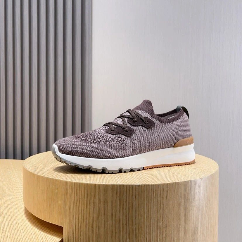 Brunello Cucinelli Knitted Lace Up Sneakers 9+ colorways [Premium Quality] foto 5