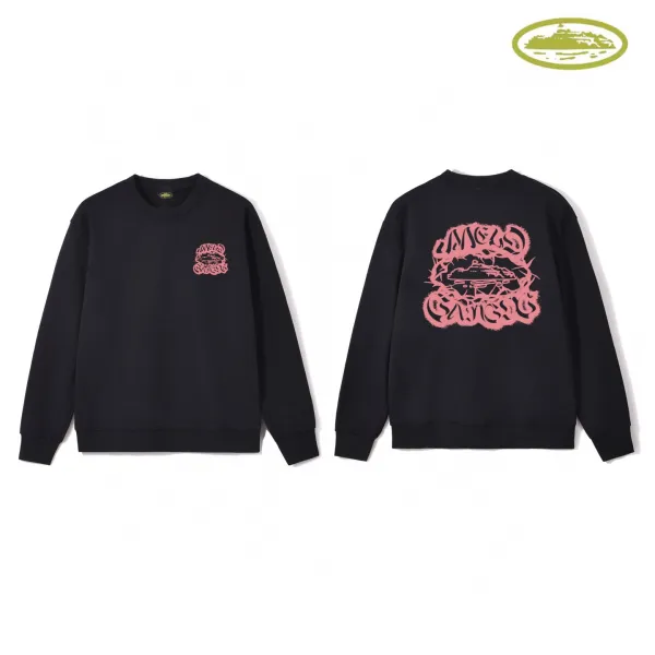Design C Star Logo White Crewneck Sweatshirt Hoodie - 12