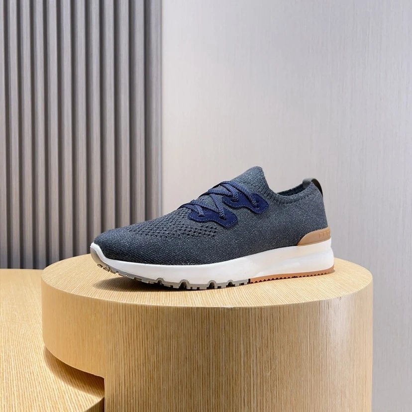 Brunello Cucinelli Knitted Lace Up Sneakers 9+ colorways [Premium Quality] foto 2