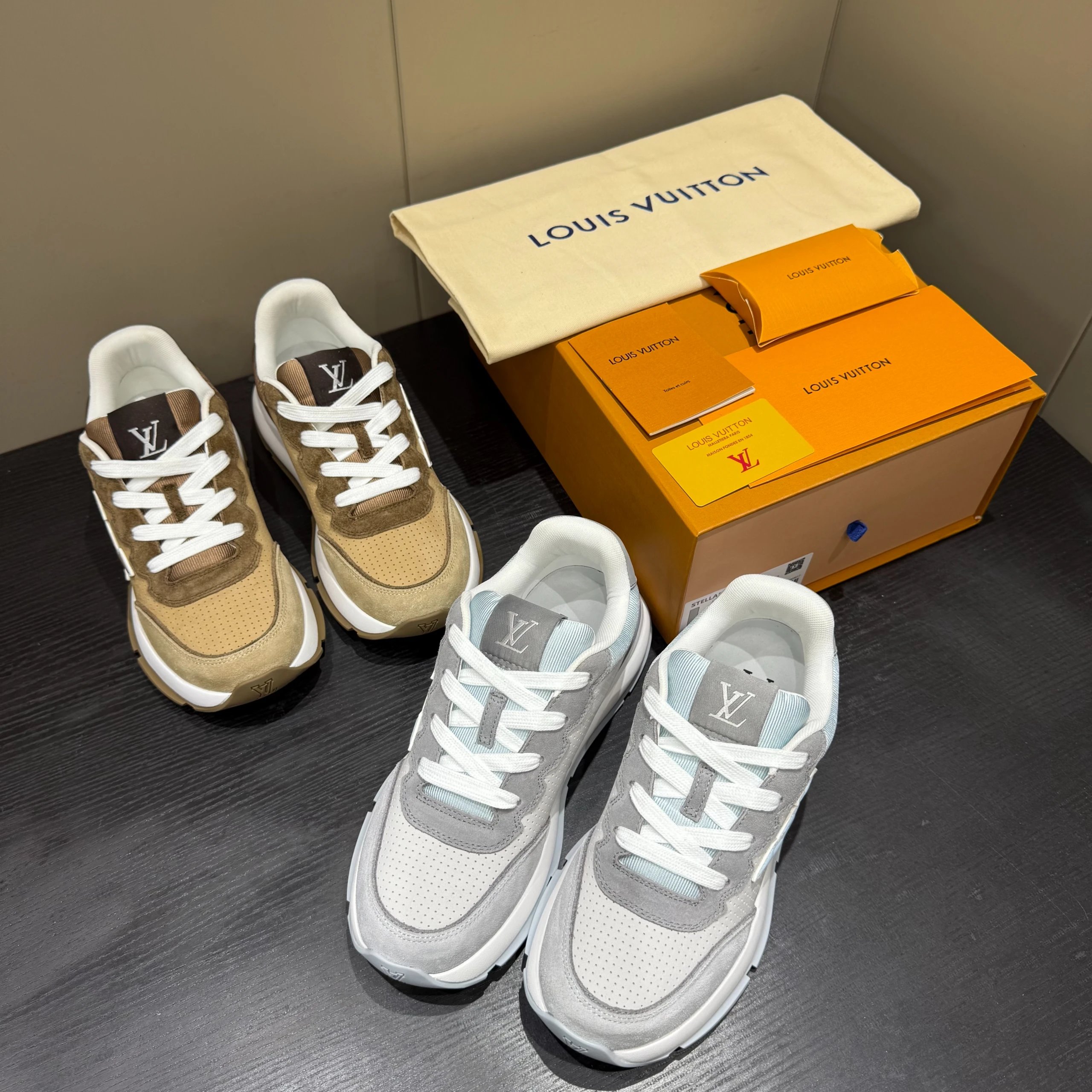 [ABC25-1] round head lace-up low-top men's and women's sports shoes are light and wear-resistant