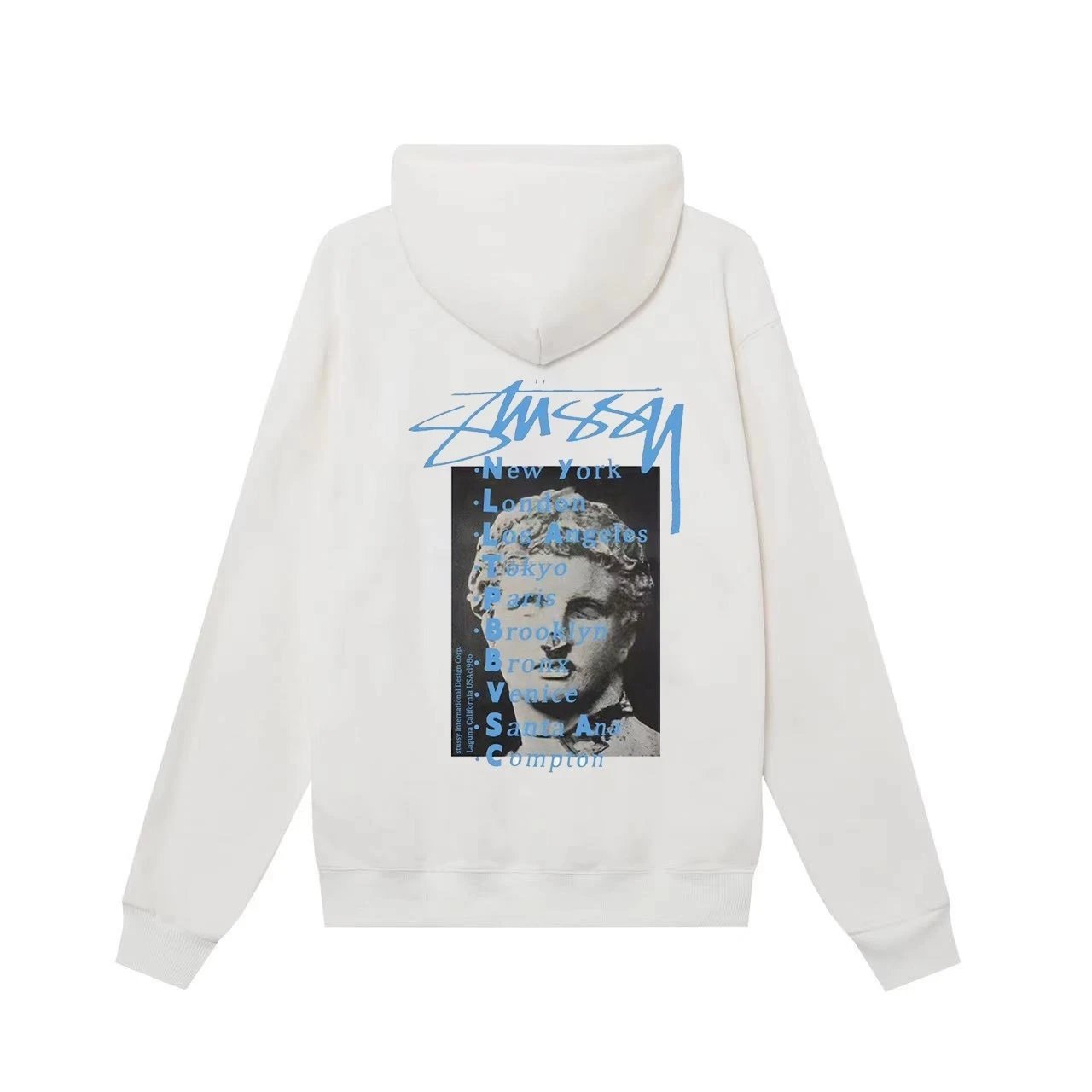 Stussy Skull Floral Hoodie Black - 4