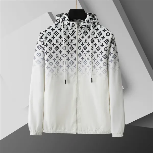 Louis Vuitton Monogram Gradient Hooded Windbreaker White Outerwear.windbreaker - 1