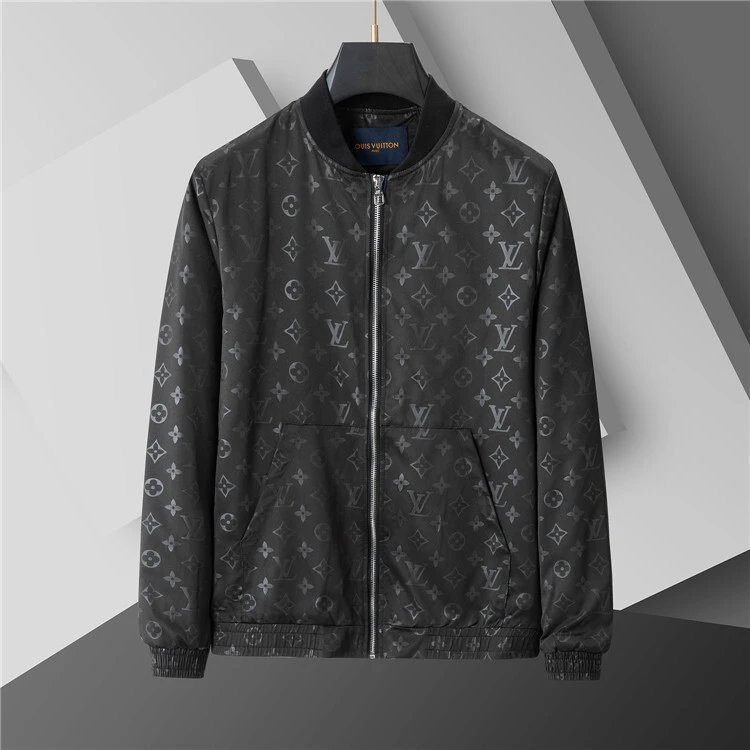 Louis Vuitton Black Monogram Bomber Jacket