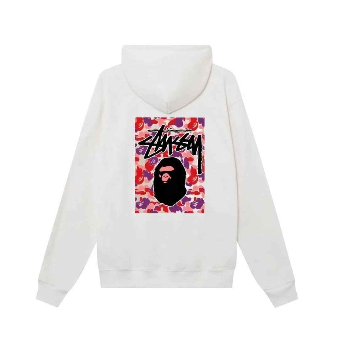 Stussy Logo Hoodie Black - 10