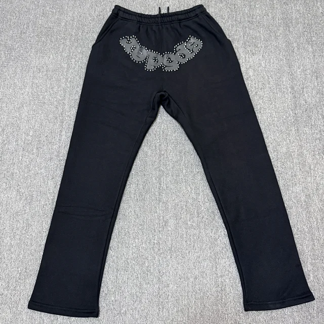 Sp5der Trousers Graphic straight-leg sweatpants product detail image 4