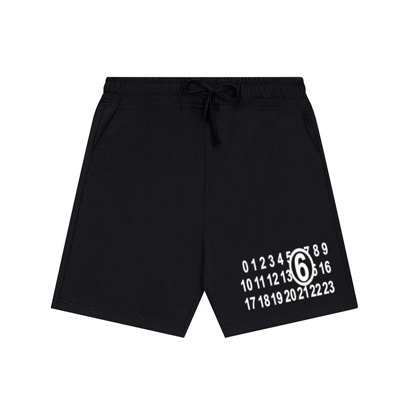 Maison Margiela Shorts Drawstring with numeric graphic print image 6
