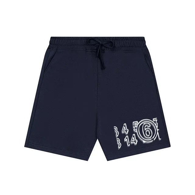 Maison Margiela Shorts Drawstring with numeric graphic print product detail image 2