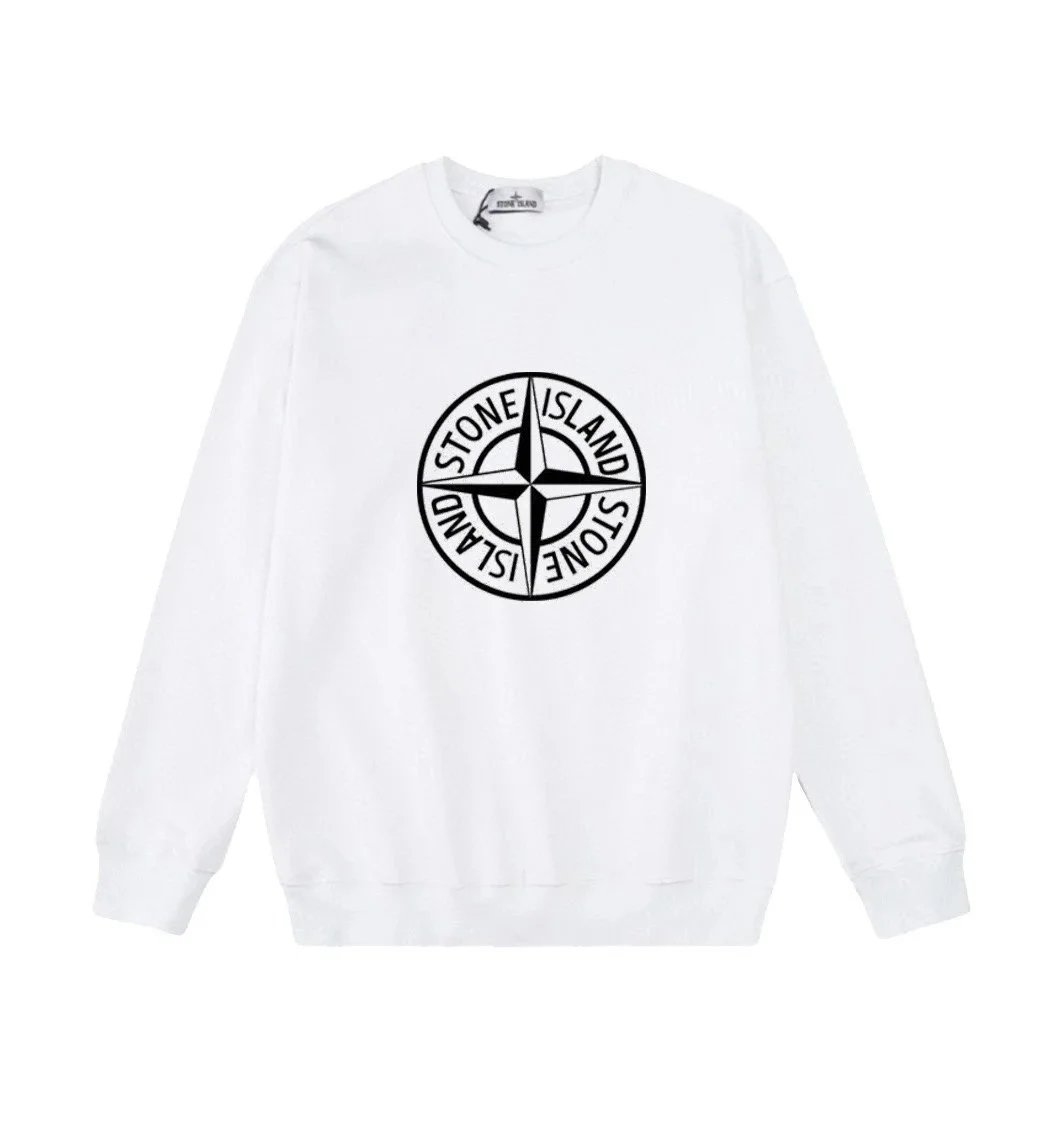 Stone Island Eclipse Print Crewneck Sweatshirt White - 18