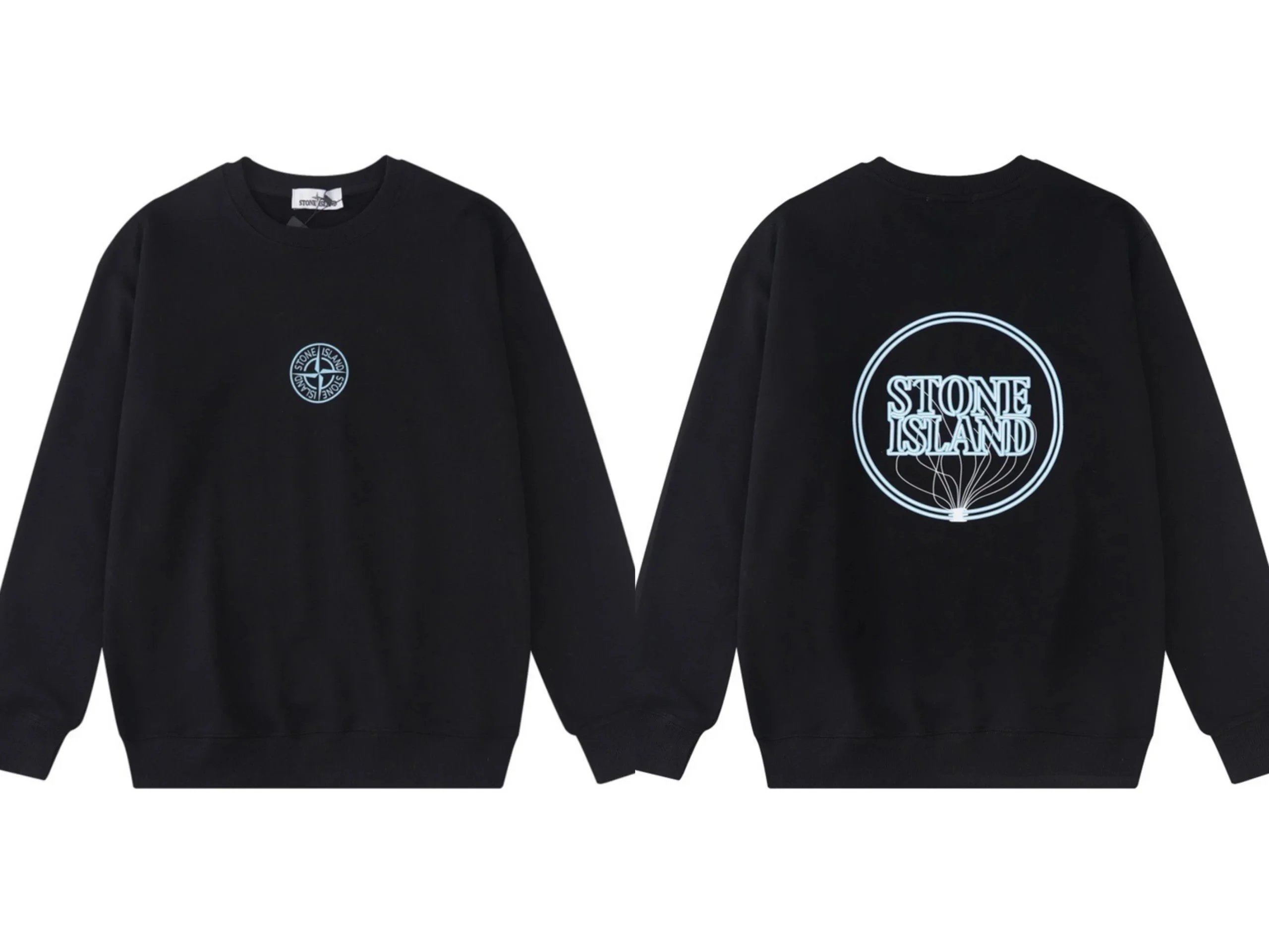 Stone Island Eclipse Print Crewneck Sweatshirt White - 14