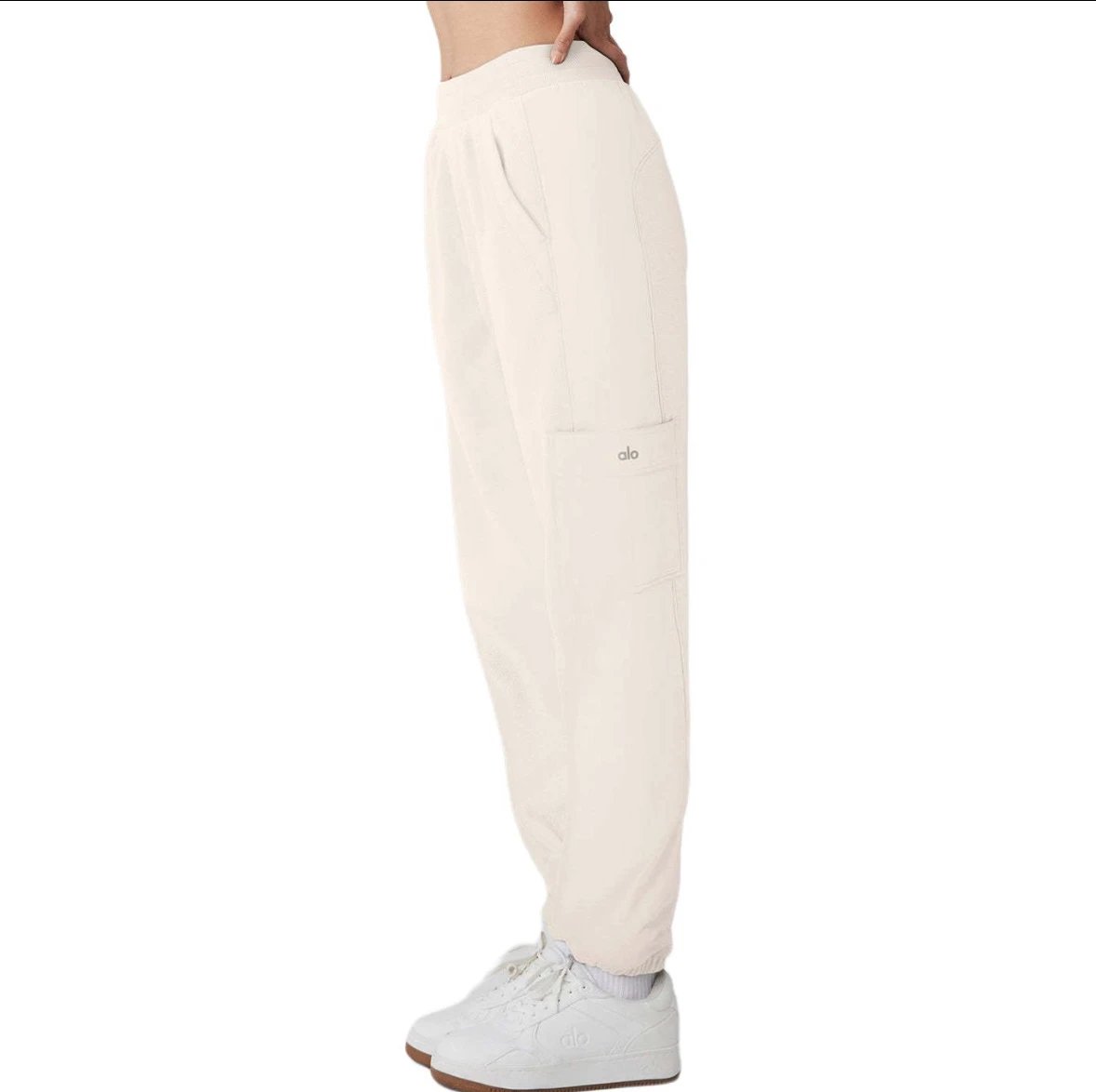 Alo Yoga Cargo Joggers Beige Pants - 1