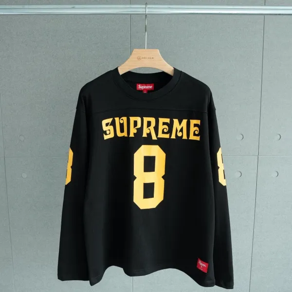 Supreme Number 8 Jersey Black Long-Sleeve Jersey - 1