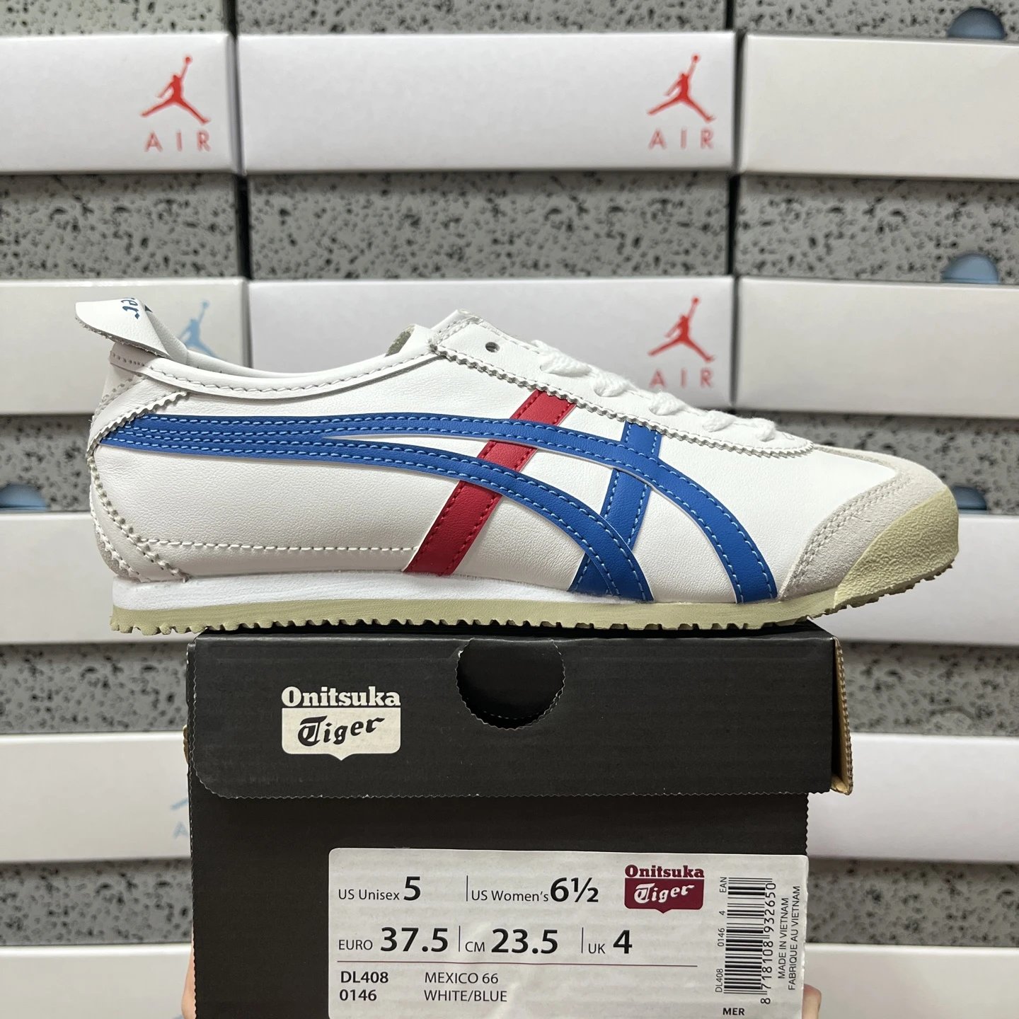 Onitsuka Tiger Mexico 66 Low White Blue Red DL408-0146