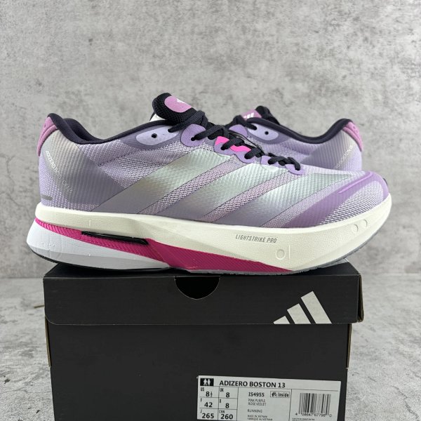 Adidas Adizero Boston 13 Pink Purple Running Shoes 跑步鞋 product listing in Litbuy spreadsheet finds
