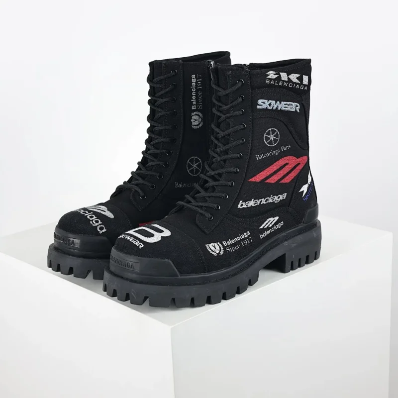 Balenciaga Skiwear Black Tactical Boots