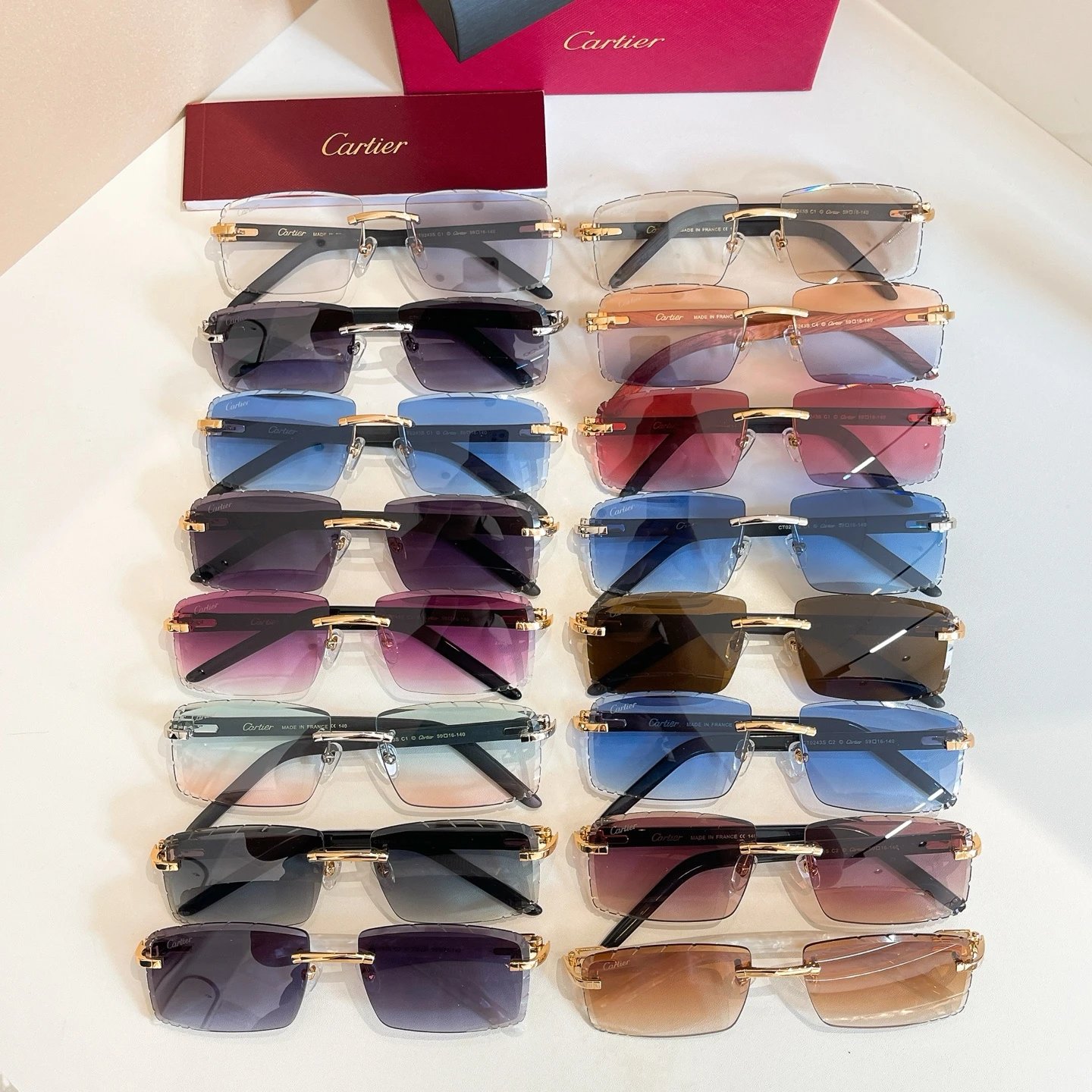 【 Cartier * 】 MODEL: CT0243S SIZE: 59-16-140 Sunglasses, color changing lenses