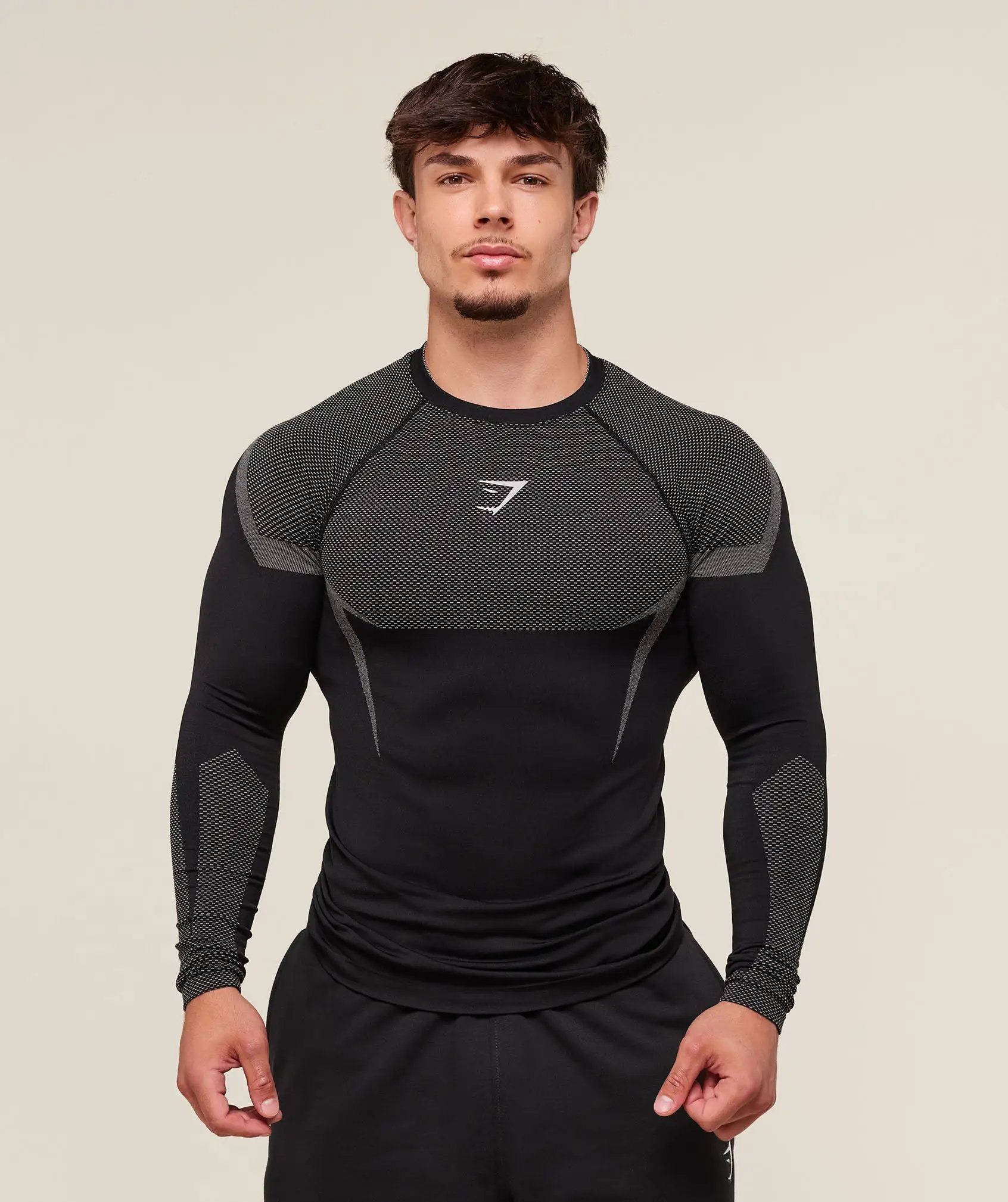 American Shark Outdoor Sports Fitness Clothing Running Training T-shirt Men's Breathable Short Sleeve Top