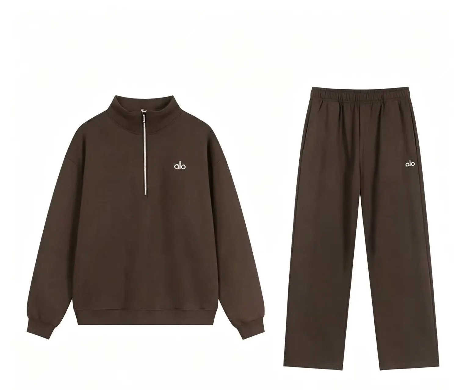 Coffee Half Zipper Set