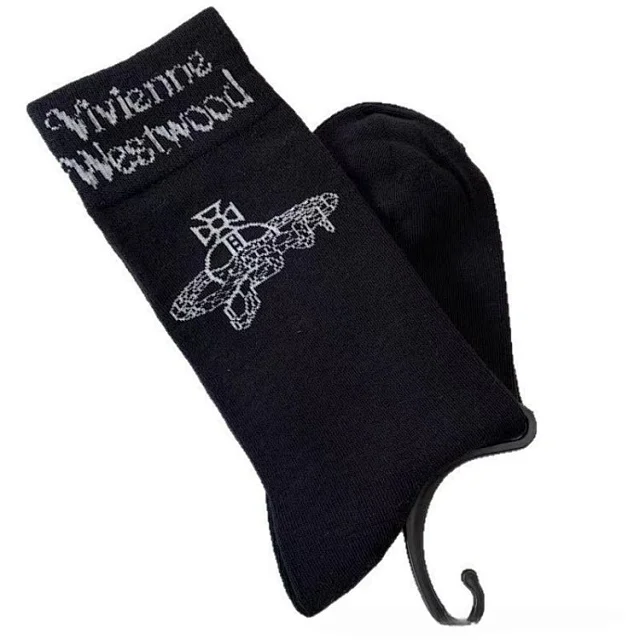 Vivienne Westwood Socks Embroidered Orb Textured Crew product detail image 3