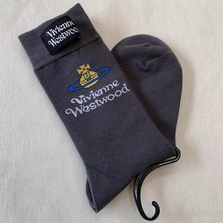 Vivienne Westwood Distressed Ribbed Socks Black - 3