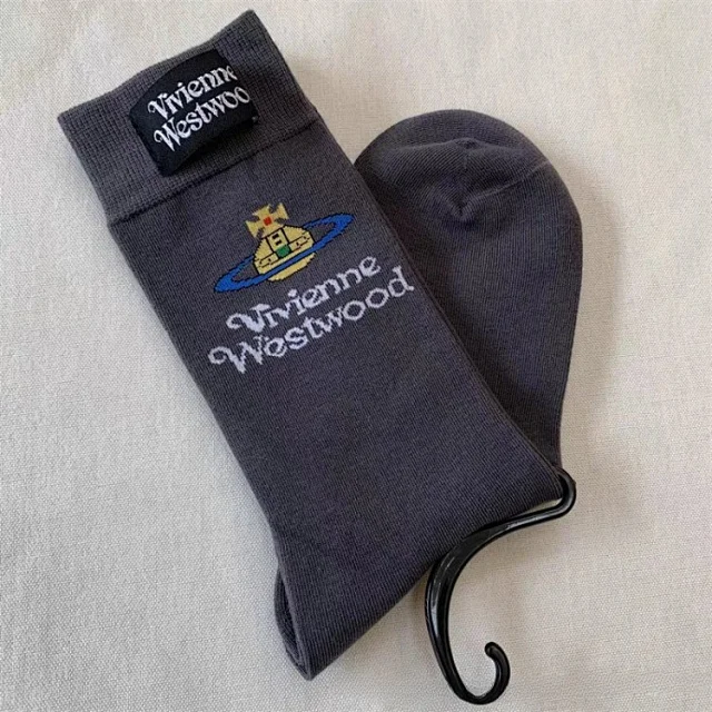 Vivienne Westwood Socks Embroidered Orb Textured Crew product detail image 2