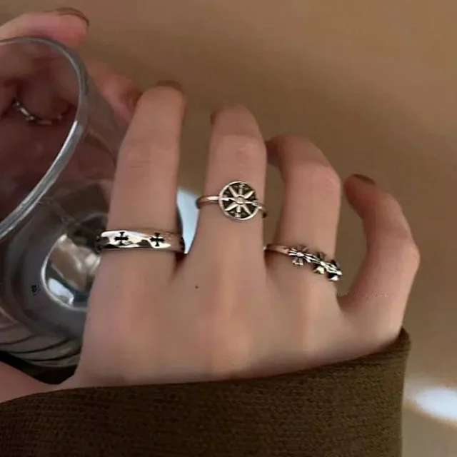 Unbranded Jewelry Adjustable Gothic Cross Rings product detail image 2