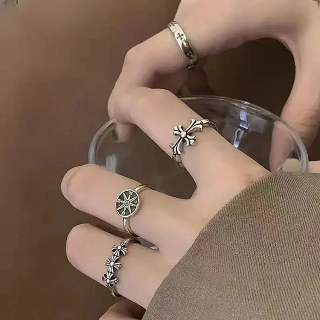 Unbranded Jewelry Adjustable Gothic Cross Rings product detail image 1